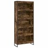 Knygų spinta 2 pcs Dūminis ąžuolas 80 x 30 x 189,5 cm