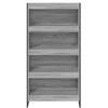Knygų spinta 2 pcs Pilkas Sonoma 80 x 30 x 155 cm