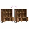 Knygų spinta 2 pcs Senovinis medis 99,5 x 30 x 108 cm