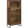 Knygų spinta 60 x 30 x 121 cm Apdirbta mediena Senovinis medis
