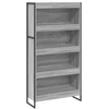 Knygų spinta 80 x 30 x 155 cm Pilka Sonoma