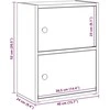 Knygų spinta, sonoma ąžuolo, 40x24x52cm, apdirbta mediena