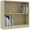 Knygų spinta, sonoma ąžuolo, 80x24x75cm, apdirbta mediena