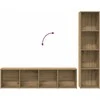 knygų spintelės 3 vnt Artisan Oak Engineered Wood