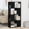 TV staliukas TV spintelių komplektas Juoda 60 x 24 x 125,5 cm