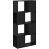 TV staliukas TV spintelių komplektas Juoda 60 x 24 x 125,5 cm