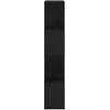 TV spintelių komplektas Juoda 60 x 24 x 125,5 cm