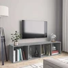 TV staliukas Knygų/televizoriaus spintelė, pilka, 143x30x36cm, mediena