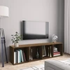 TV staliukas Knygų/televizoriaus spintelė, ruda, 143x30x36cm, mediena