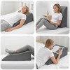 Koja pagalvė Pilka 68 x 41 x 24 cm PU putos