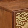 Kabalas su lentyna Ruda 40 x 33 x 75 cm Kietas mango medis