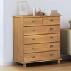 Komoda ASKIM Ruda 91 x 40 x 95,5 cm Kietos pušies mediena