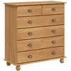 Komoda ASKIM Ruda 91 x 40 x 95,5 cm Kietos pušies mediena
