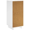 Komoda Balta 33,5 x 34,5 x 75 cm Apdirbta mediena