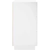 Komoda Balta 70 x 38 x 75 cm Apdirbta mediena