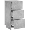 Komoda Betono pilka 33,5 x 34,5 x 75 cm Apdirbta mediena