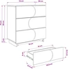 Komoda Betono pilka 70 x 38 x 75 cm Apdirbta mediena