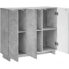 Komoda Betono pilka 85,5 x 31 x 75 cm Apdirbta mediena