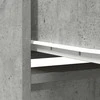 Komoda, betono pilkos spalvos 29,5x34x119,5 cm apdirbta mediena