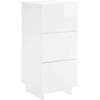 Komoda Itin blizgi balta 33,5 x 34,5 x 75 cm Apdirbta mediena