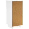 Komoda Itin blizgi balta 33,5 x 34,5 x 75 cm Apdirbta mediena