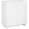 Komoda Itin blizgi balta 67 x 34.5 x 75 cm Apdorota mediena