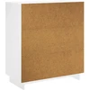 Komoda Itin blizgi balta 67 x 34.5 x 75 cm Apdorota mediena