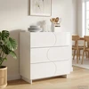 Komoda Itin blizgi balta 70 x 38 x 75 cm Apdirbta mediena
