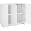 Komoda Itin blizgi balta 85,5 x 31 x 75 cm Apdirbta mediena