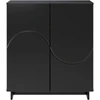 Komoda Juoda 67 x 34.5 x 75 cm Apdorota mediena