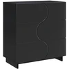 Komoda Juoda 70 x 38 x 75 cm Apdirbta mediena