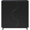 Komoda Juoda 70 x 38 x 75 cm Apdirbta mediena