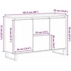 Kabalas Juodas ąžuolas 101,5 x 35 x 70 cm Apdirbta mediena
