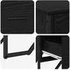 Ištraukalas spinta 2 pcs Juodas ąžuolas 91 x 35,5 x 74,5 cm