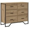 Ištraukalas spinta 2 pcs Amatininkų ąžuolas 91 x 35,5 x 74,5 cm