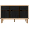 Komoda OTTA Ruda ir juoda 114 x 43 x 73,5 cm