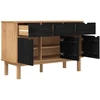 Komoda OTTA Ruda ir juoda 114 x 43 x 73,5 cm