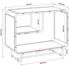 Komoda Pilka Sonoma 80 x 37,5 x 64,5 cm Apdorota mediena