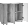 Komoda Pilka Sonoma 85,5 x 31 x 75 cm Apdirbta mediena