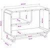 Komoda Pilka Sonoma 93,5 x 37,5 x 64,5 cm Apdorota mediena