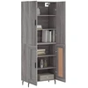 Komoda, pilkos ąžuolo spalvos, 69,5x34x180cm, apdirbta mediena