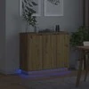 LED Bufetas Amatininkų ąžuolas 90 x 32 x 75 cm Apdirbta mediena
