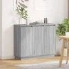 LED Bufetas Pilkas Sonoma 90 x 32 x 75 cm Apdirbta mediena