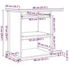 Kompiuterio stalas Senas medis 80x50x75 cm Engineered Wood