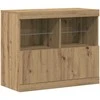 LED Bufetas Ruda 81 x 37 x 66,5 cm Apdirbta mediena