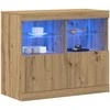 LED Bufetas Ruda 81 x 37 x 66,5 cm Apdirbta mediena