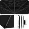 Roma Parasol Juoda 286 x 284 x 265 cm Aliuminis ir poliesteris