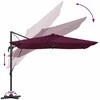 Skėtis nuo saulės Bordo raudona 286 x 284 x 270 cm