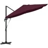 Skėtis nuo saulės Bordo raudona 351 x 250 x 260 cm