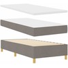 Kiemas lova su pagalve Tortora 190 x 90 cm audinys